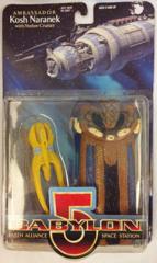 Babylon 5 Ambassador Kosh Naranek Exclusive Premiere Figure with Vorlon Cruiser